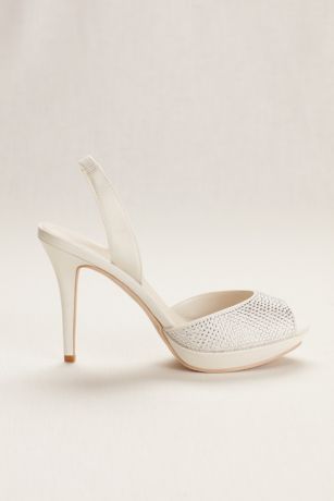 ivory sling back shoes