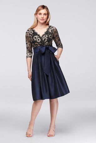 mother of the groom fit and flare dresses
