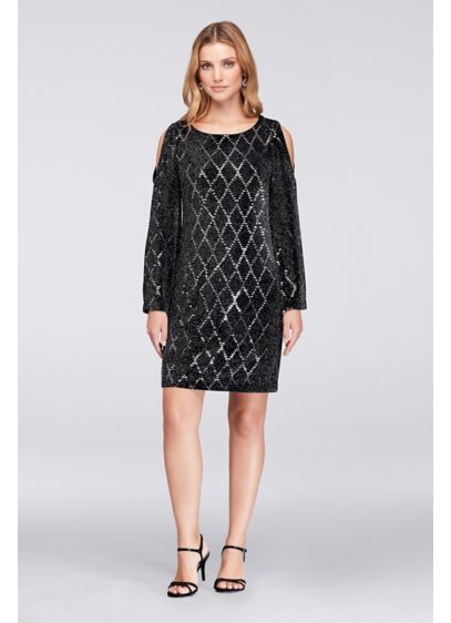 Short Sheath 3/4 Sleeves Cocktail and Party Dress - Jessica Howard