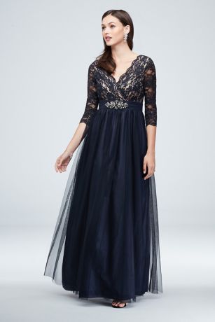 jessica howard glitter lace gown