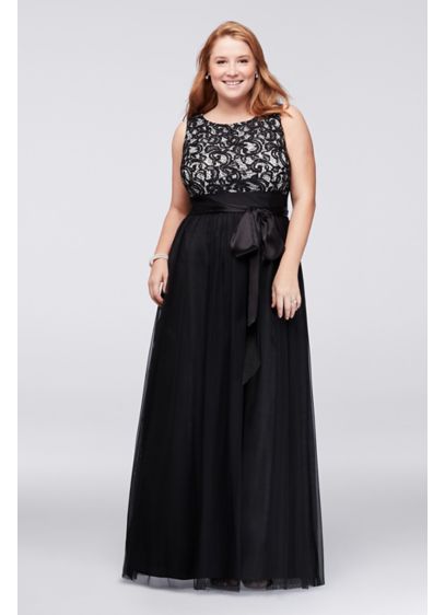Sequin Lace and Tulle Plus  Size  Ball  Gown  David s Bridal  Sequin Lace and Tulle Plus  Size  Ball  Gown  David s Bridal