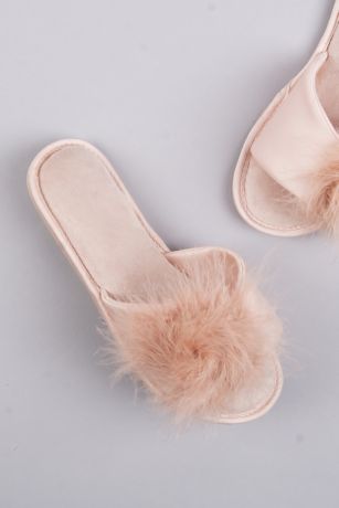 feathery slippers