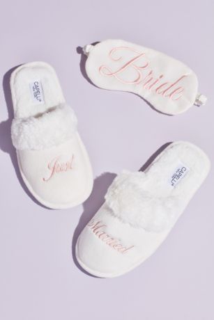 just married slippers