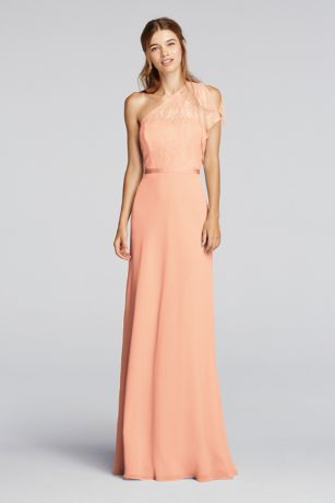Peach Bellini Bridesmaid Dresses 3