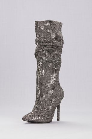 jessica simpson slouchy rhinestone boots