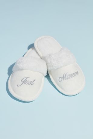 just married slippers