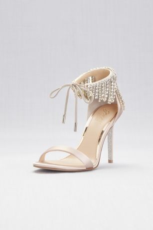 badgley mischka bridal shoes block heel