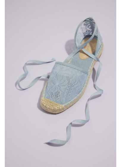 Ankle-Wrap Lace Espadrilles - The perfect combo of pretty and preppy, these
