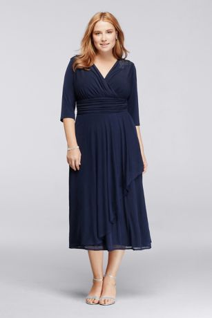 tea length wrap dress