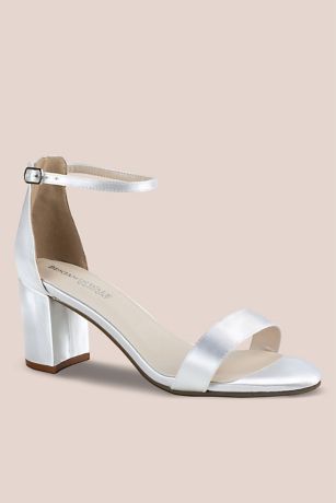 Picture of Dyeable Block Heel Open-Toe Sandals