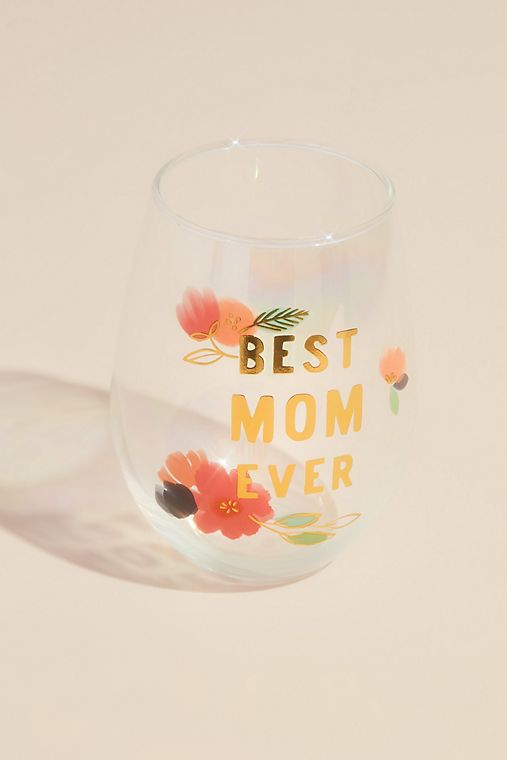  Best Mom Ever Ombre Stemless Wine Glass