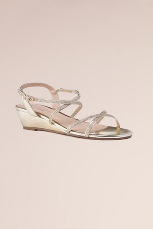 Picture of Kadie Low Wedge Crisscross Strap Sandals