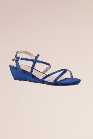Picture of Kadie Low Wedge Crisscross Strap Sandals