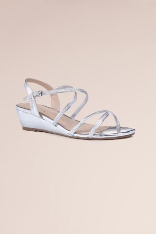 Picture of Kadie Low Wedge Crisscross Strap Sandals