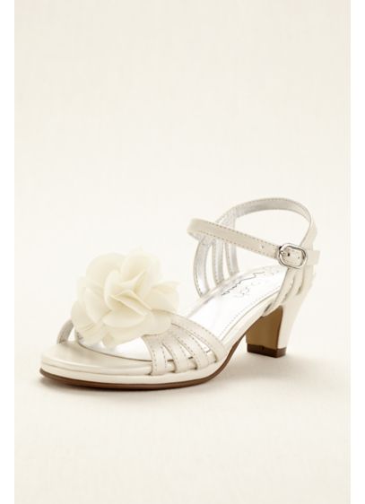 Touch of Nina Flower Girl Sandal with Flowers | David's Bridal