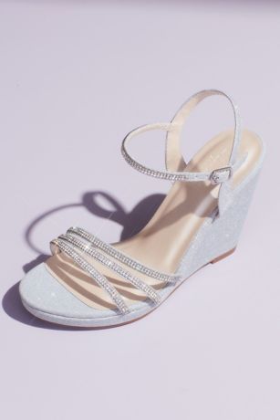 david's bridal silver shoes