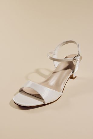 Picture of Subtle Shimmer Skinny Mid-Heel Sandals