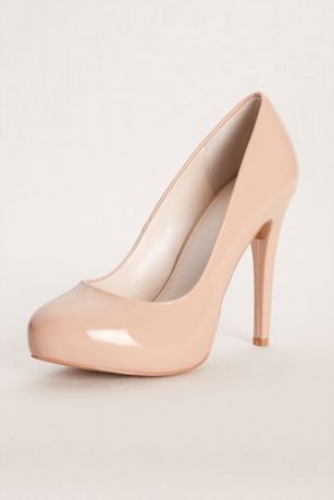 nude pump heels