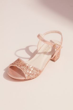 girls rose gold sandals