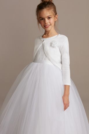girls wedding cardigan