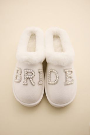 Picture of Bride Shearling Lined Platform Slippers