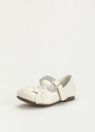 white mary jane flower girl shoes
