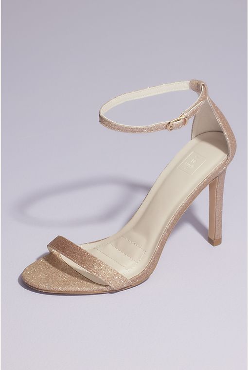 Rose Gold Shoes Heels in Metallic | Bridal