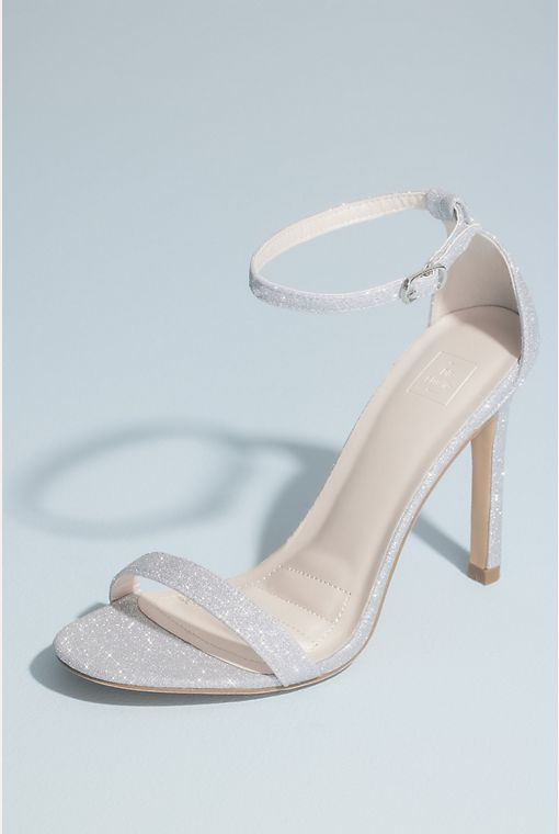 Incredible Silver Ankle Strap Heels - All Shoes