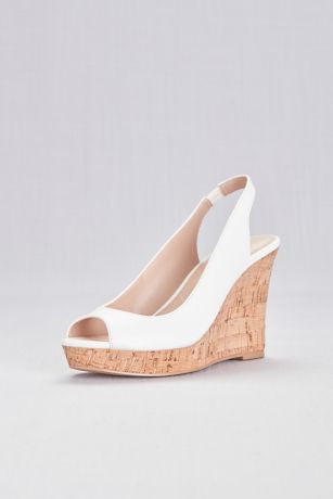 slingback cork wedge sandals