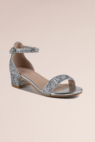 Picture of Girls Crystal Encrusted Strappy Sandals