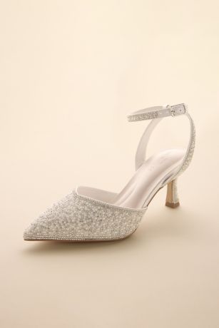 Picture of Pearl and Crystal Pointed Toe Pumps