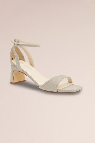 Picture of Glitter Stable Midi Block Heel with Ankle Strap