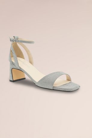 Picture of Glitter Stable Midi Block Heel with Ankle Strap