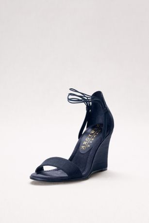 navy wedge shoes for wedding