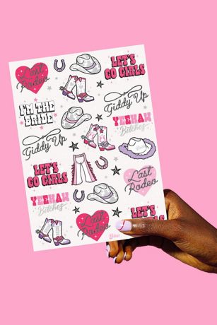 Picture of Metallic Foil Bride Temporary Tattoos