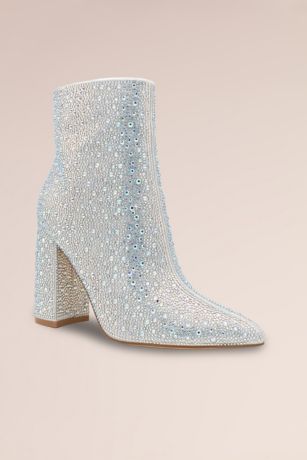 Picture of Stone Encrusted Block Heel Bootie