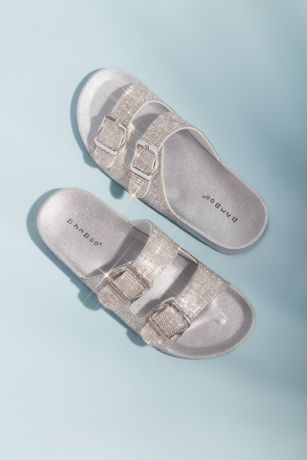 bamboo double strap sandals