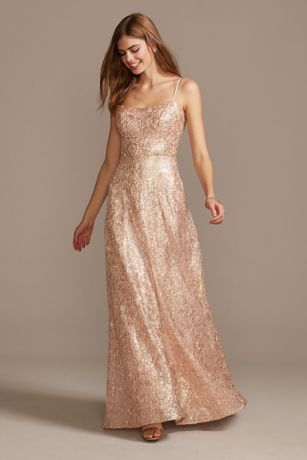 floral sequin gown