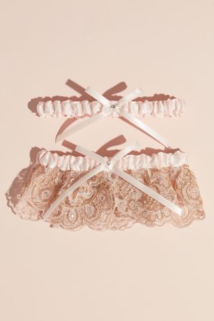 rose gold garter