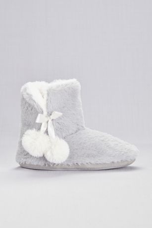 furry slipper boots