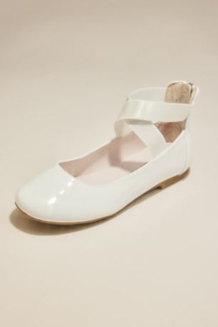 Picture of Patent Cross-Strap Flower Girl Shoes