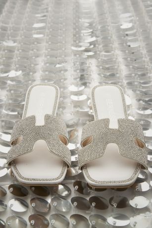 Picture of Rhinestone Slide Flat Sandals