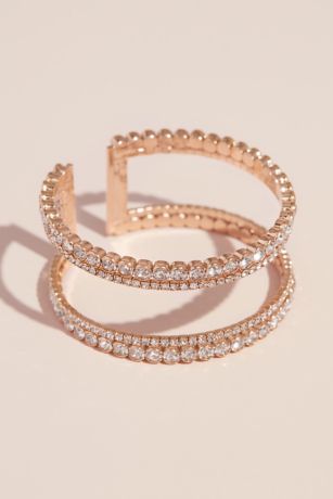 Picture of Double Crystal Stack Adjustable Cuff Bracelet
