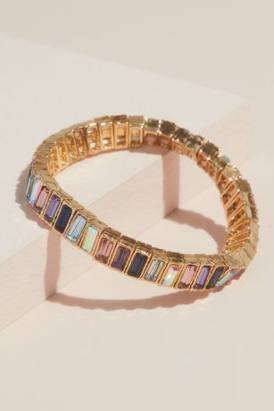 Picture of Crystal Baguette Stretch Bracelet