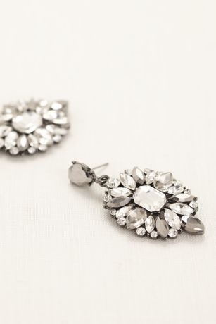 Sparkling DIAMANT\u00c9 STARBURST SET Drop Dangle Earrings /& Brooch Pin Pave Crystal Rhinestone Gold Metal Vintage Couture Runway Statement Ice