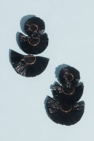 Picture of Beaded Chandelier Fringe Earrings