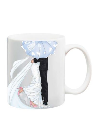 Bride and Groom Mug - This mug features an image of a Bride