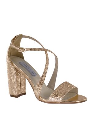 Picture of Crisscross Strap Block Heel Sandals