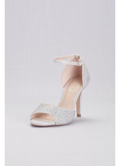 Iridescent Jewel D'Orsay Pumps with Ankle Straps | David's Bridal