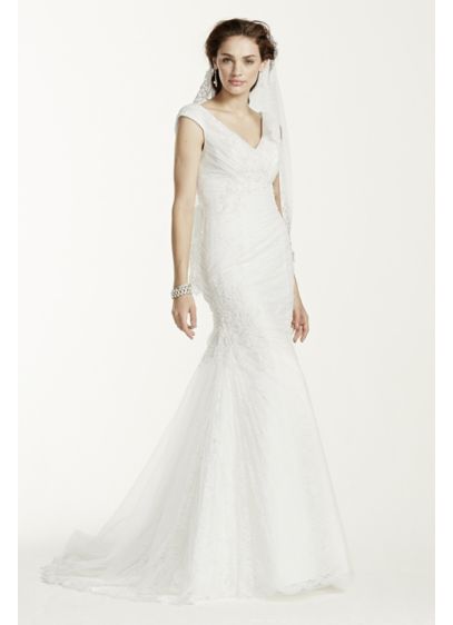 Long Mermaid / Trumpet Formal Wedding Dress - Jewel